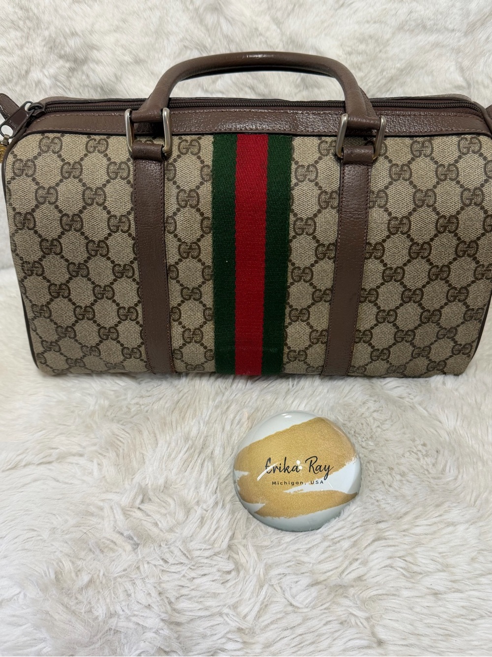 Gucci GG Canvas Boston Bag- BEAUTIFUL CONDITION - Picture 5 of 16